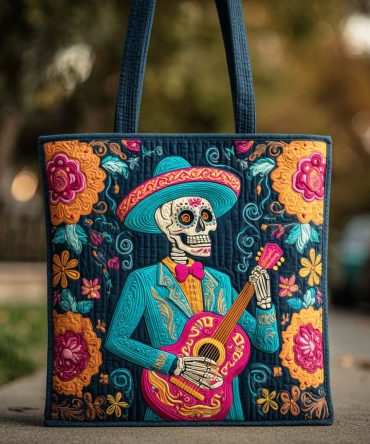 Festival Melody Quilted Tote Bag