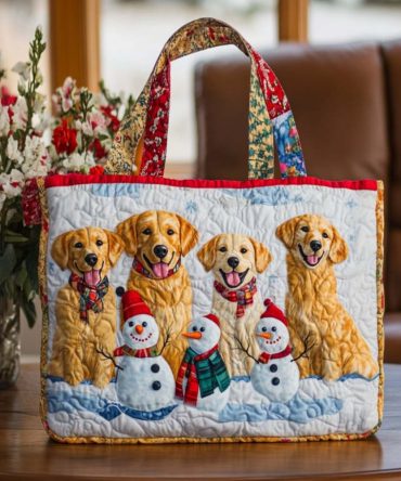 Festive Friend Quilted Tote Bag