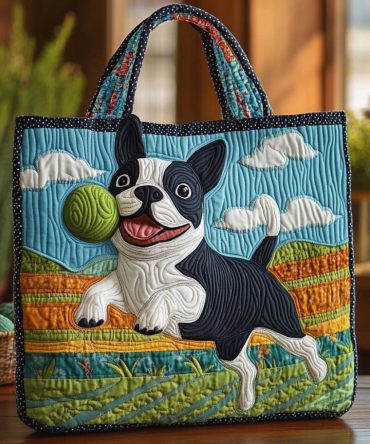 Field Jump Quilted Tote Bag