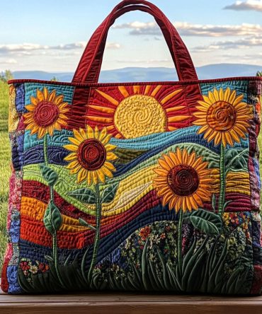Fields Of Joy Quilted Tote Bag