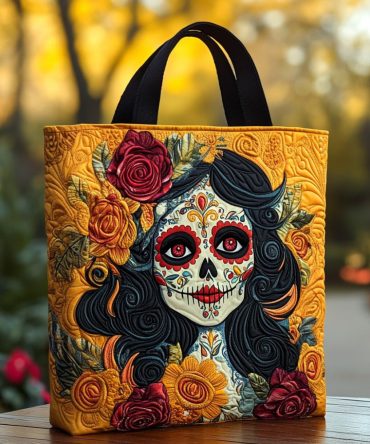 Fiesta De Almas Quilted Tote Bag