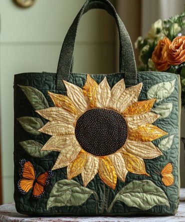 Floral Dream Quilted Tote Bag