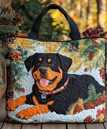 Forest Protector Quilted Tote Bag