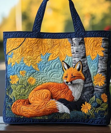 Fox Spirit Quilted Tote Bag