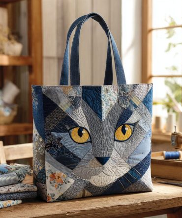 Frost Gaze Quilted Tote Bag