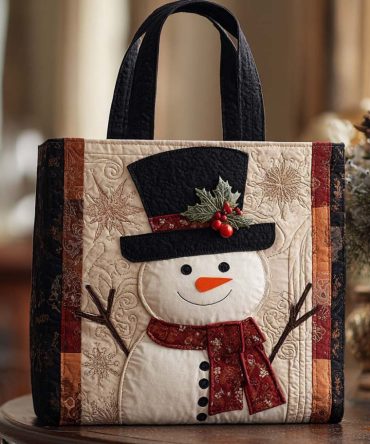 Frosted Dreams Quilted Tote Bag