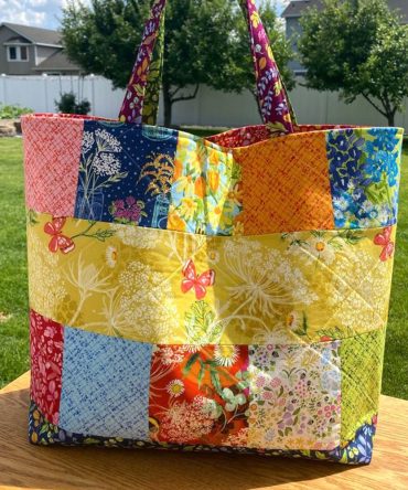 Garden Patch Quilted Tote Bag