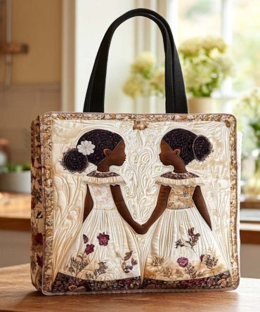 Garden Sisters Quilted Tote Bag