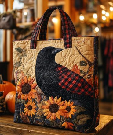 Gloom Gold Quilted Tote Bag