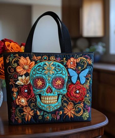 Gothic Mood Quilted Tote Bag