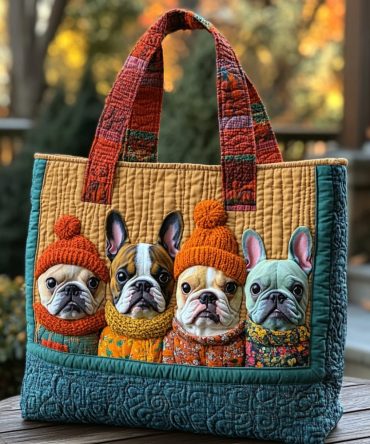 Gourd Glam Quilted Tote Bag