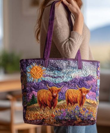 Hairy Mood Quilted Tote Bag