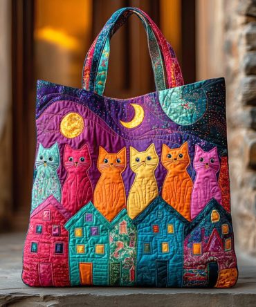 Happy Tail Trail Quilted Tote Bag