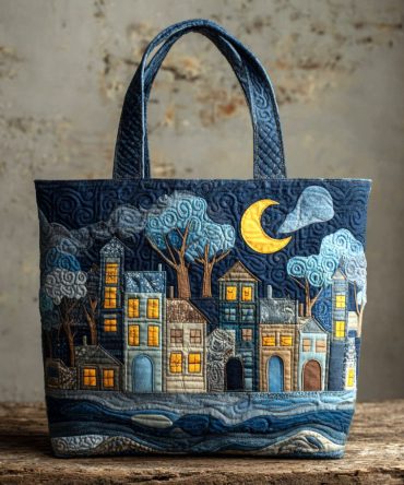 Harbor Lights Quilted Tote Bag