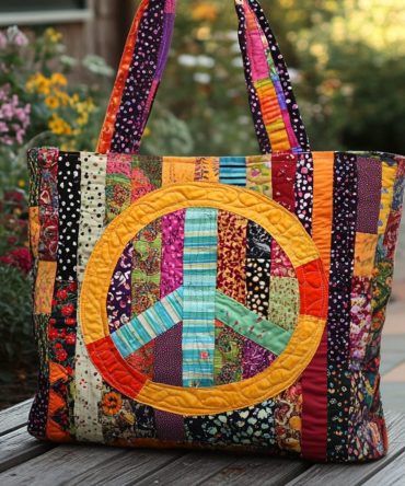 Harmony Stitch Quilted Tote Bag