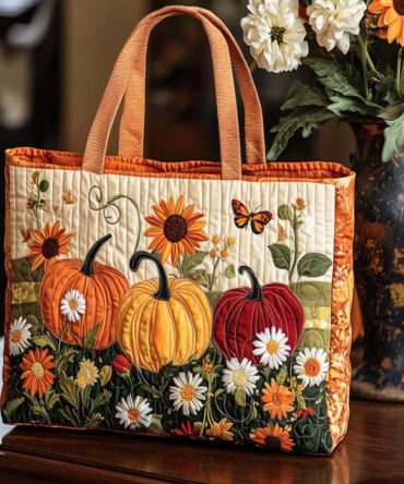Harvest Touch Quilted Tote Bag