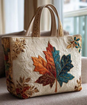 Harvest Joy Quilted Tote Bag