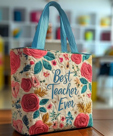 Heart Of Class Quilted Tote Bag