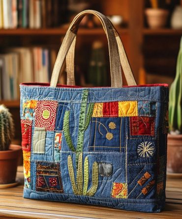 High Noon Threads Quilted Tote Bag