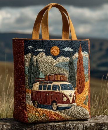 Highway Daydream Quilted Tote Bag
