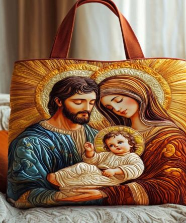 Holy Blessing Quilted Tote Bag