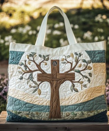 Holy Symbol Quilted Tote Bag