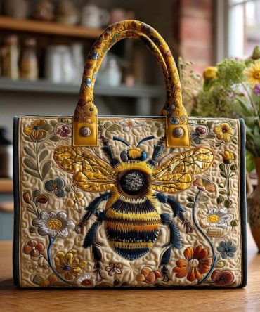 Honey Haven Quilted Tote Bag