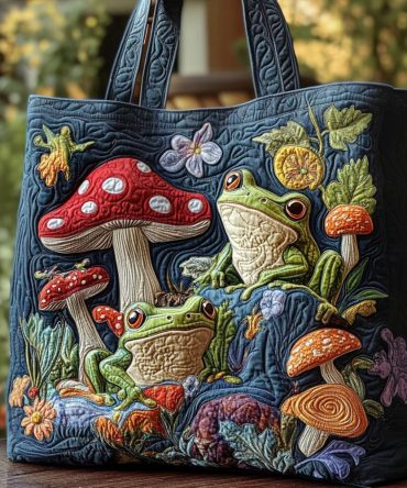 Hopscotch Haven Quilted Tote Bag