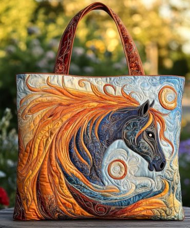 Horse Dream Quilted Tote Bag