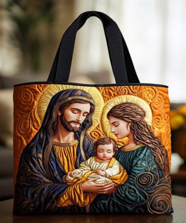 Joyful Birth Quilted Tote Bag