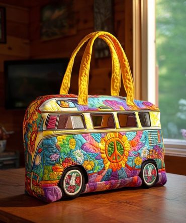 Joyful Miles Quilted Tote Bag