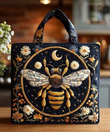 Kind Bee Quilted Tote Bag