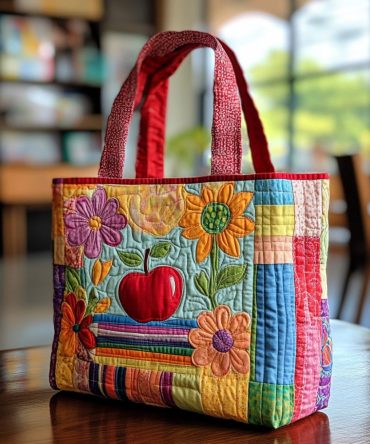 Knowledge Roots Quilted Tote Bag