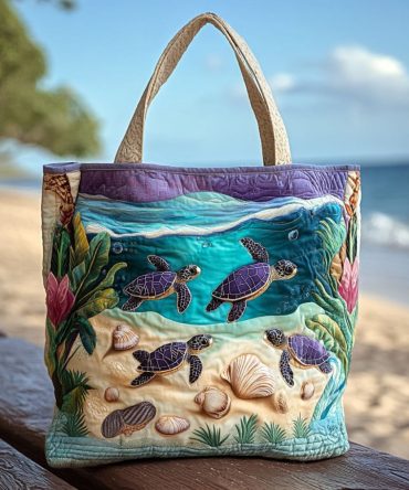 Lagoon Spirit Quilted Tote Bag