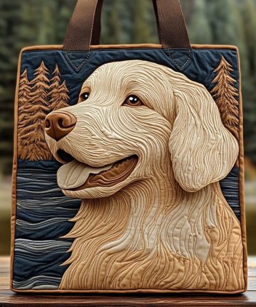 Lakeside Golden Grace Quilted Tote Bag