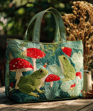 Leap Of Joy Quilted Tote Bag