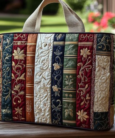 Literary Love Quilted Tote Bag