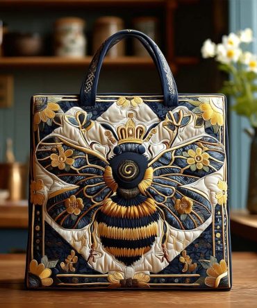 Little Hive Quilted Tote Bag