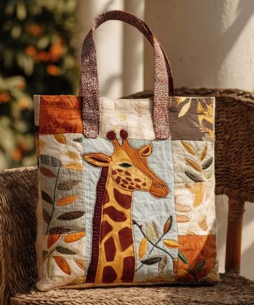 Longneck Love Quilted Tote Bag