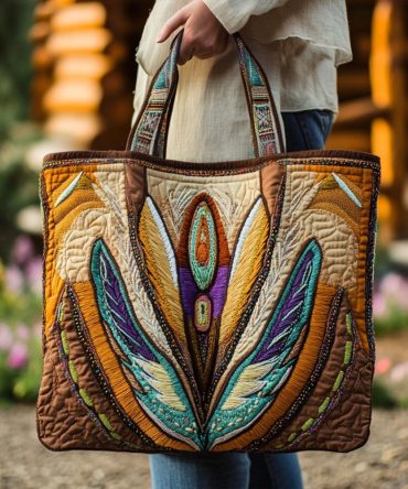 Loomed Spirit Quilted Tote Bag