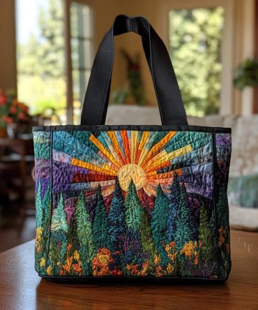 Lush Canopy Quilted Tote Bag