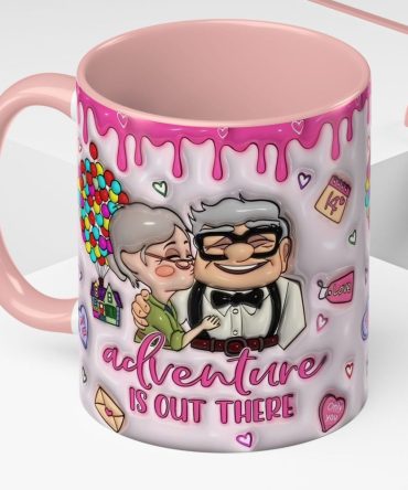 Adventure Cute Couple - Personalized Couple Accent Mug