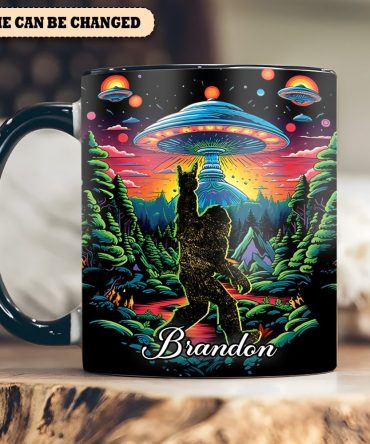 Cosmic Squatch – Personalized Ufo Bigfoot Accent Mug