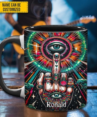 Psychedelic Rock – Personalized Accent Mug