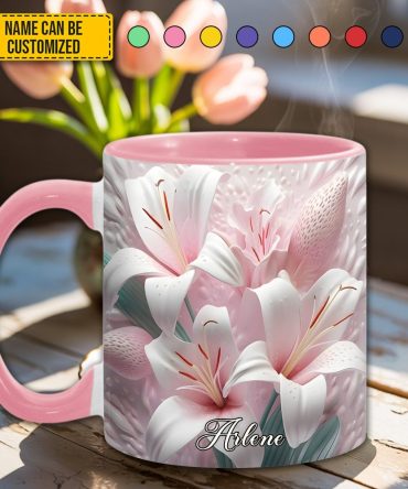 Beautiful Lily - Personalized Accent Mug