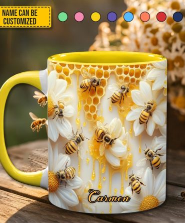Sweet Bee - Personalized Bee Accent Mug