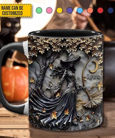 Autumn Witch - Personalized Witch Accent Mug