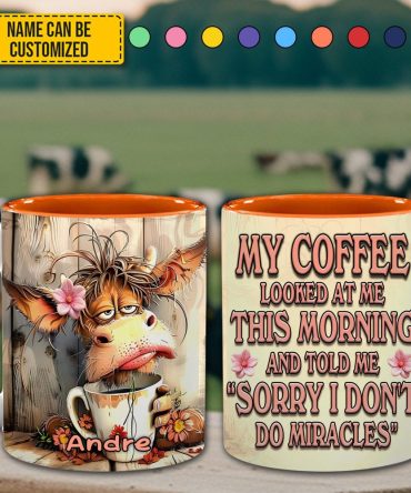 Cow Funny Accent Mug - Personalized Accent Mug