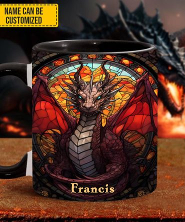 Fantasy Dragon Personalized Accent Mug