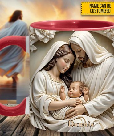 Holy Family Personalized Accent Mug